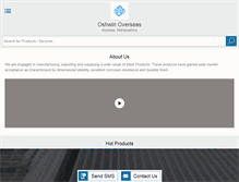 Tablet Screenshot of oshwinoverseas.com